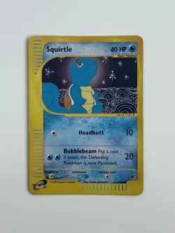 Pokemon TCG Squirtle 132/165 Expedition Reverse Holo E-Reader - Image 1