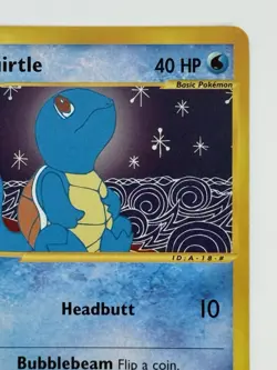Pokemon TCG Squirtle 132/165 Expedition Reverse Holo E-Reader - Image 3