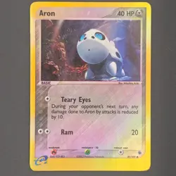 Pokemon TCG - Aron - Reverse Holo 49/109 - EX Ruby and Saphire MP - Image 1