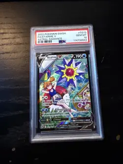 Pokemon 2022 Starmie V TG13/TG30 Astral Radiance TG Holo PSA 10 EN - Image 1