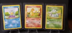Pokemon *German* Base Set 1st Edition Starters - Charmander, Squirtle, Bulbasaur - Image 1