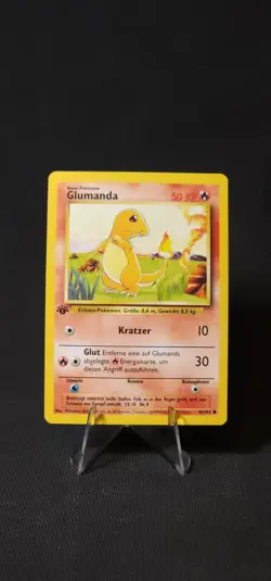 Pokemon *German* Base Set 1st Edition Starters - Charmander, Squirtle, Bulbasaur - Image 2