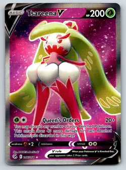 Tsareena V 246/264 Ultra Rare Fusion Strike Pokemon Holo Near Mint - Image 1