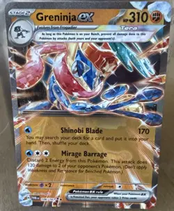 The Pokemon Company Pokemon TCG Greninja ex 106/167 SV06 Holo DR HP 310 - Image 1