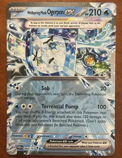 Pokemon-Wellspring Mask Ogerpon ex-Twilight Masquerade-064/167-Holo-NM - Image 1