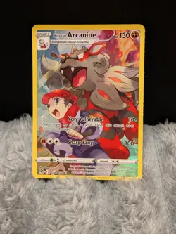 Pokemon TCG Hisuian Arcanine TG08/TG30 Lost Origin Full Art Ultra Rare Holo - Image 1