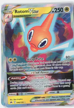 Rotom VSTAR 046/159 Holo VSTAR Rare Crown Zenith Pokemon Near Mint - Image 1