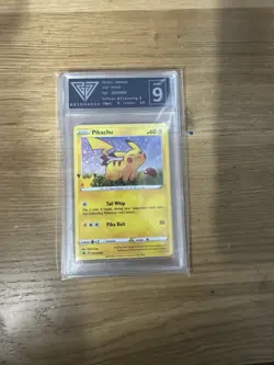 Pokemon Pikachu SWSH039 Black Star Promo Graded 9 - Image 1