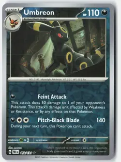 Umbreon 059/131 Holo Rare Prismatic Evolutions Pokemon Reverse Holo LP - Image 1