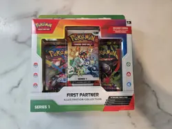 Pokemon TCG First Partner Illustration Collection Series 1 Box FACTORY SEALED - Image 1