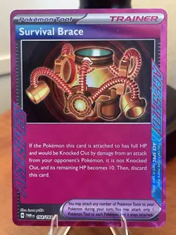 The Pokemon Company-Survival Brace-Twilight Masquerade-164/167-ACE SPEC-Holo-NM - Image 1