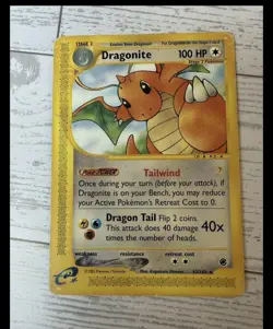 Pokemon TCG Expedition Base Set Dragonite 043/165 Rare English 2002 - Image 1