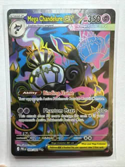 Pokemon Tcg Mega Chandelure ex 099/084 - Pitch Black NM - Image 1
