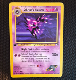 Pokemon TCG Sabrina's Haunter 58/132 Gym Heroes Unc Regular ENG 1st Ed - Image 1