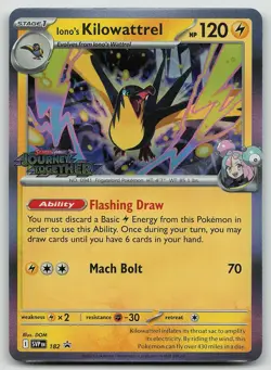 Pokemon Iono's Kilowattrel (Prerelease) 182 Scarlet & Violet Promo Holo NM - Image 1