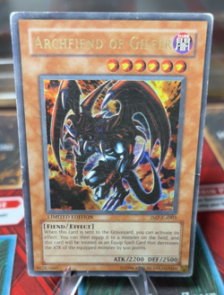 Archfiend of Gilfer JMP-EN003 Ultra Rare Yu-Gi-Oh Limited Heavy Play Promo - Image 1