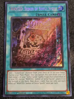 Yu-Gi-Oh! WANTED: Seeker Of Sinful Spoils - Age of Overlord AGOV-EN054 1st Ed - Image 1