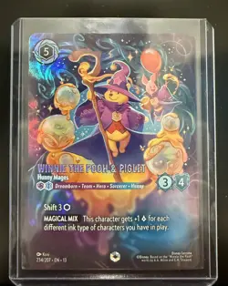 Disney Lorcana Winnie the Pooh & Piglet Hunny Mages Enchanted 234/207 Vine NM - Image 1