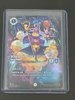 Disney Lorcana Winnie the Pooh & Piglet Hunny Mages Enchanted 234/207 Vine NM - Image 3