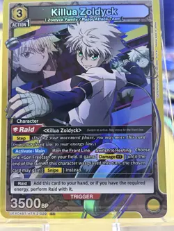 Union Arena Killua Zoldyck 029 SR Hunter x Hunter Trigger Foil 3500 BP - Image 1