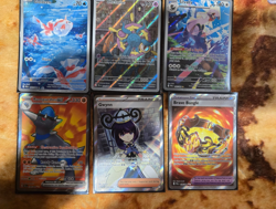 pokemon pitch black 6 card lot (goldeen and more) - Image 1