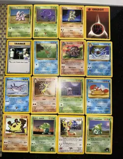 Vintage Pokemon Card Lot 16 Cards WOTC English 2000 Team Rocket Gym Sets - Image 1