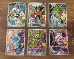 Pokemon TCG First Partner Illustration Set 2 Unova/Galar 6-Card Lot MEP NM - Image 1