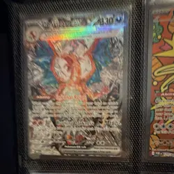 Pokemon Japanese Holo/Foil Card Binder Lot Charizard, Meowth, Eevee, Garchomp - Image 3