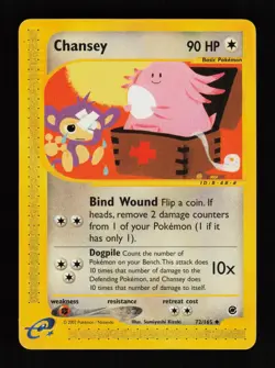 Chansey 72/165 Uncommon Expedition Base Set Pokemon Cards - Image 1