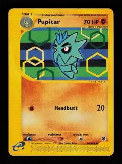 Pupitar 90/165 Uncommon Expedition Base Set Pokemon Cards - Image 1