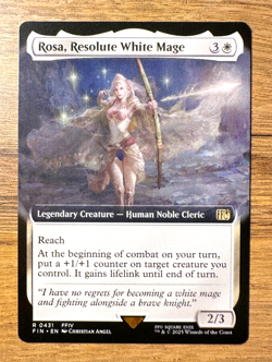 Magic MTG Final Fantasy Rosa, Resolute White Mage #431 *NON-FOIL* Extended Art - Image 1