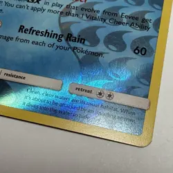 Pokemon TCG Vaporeon Uncommon Reverse Holo SM: Cosmic Eclipse 42/236 Card 2019 - Image 2