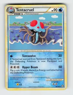 Tentacruel 50/102 - Pokemon - HGSS Triumphant - Uncommon - LP - Image 1