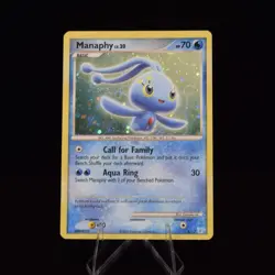 Manaphy Rare Holo Swirl 2007 Pokemon TCG 4/12 - LP - Image 1