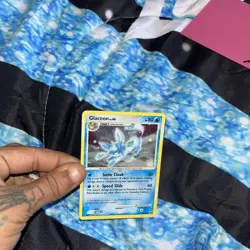 2008 POKEMON CARD RARE GLACEON NON HOLO 5/100 DPBP#161 STAGE 1 - Image 2