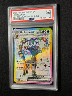 2025 POKEMON SVP EN-SV BLACK STAR PROMO #176 UMBREON EX PSA 9 - Image 1