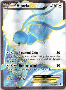Altaria EX 123/124 Ultra Rare Fates Collide Pokemon Holo Damaged - Image 1