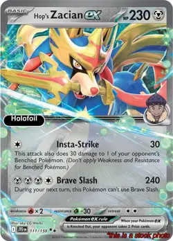 Hop's Zacian ex [Pokemon JTG - 111/159] Holofoil - Image 1