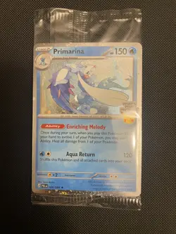 Pokemon TCG Primarina Sealed Barnes & Noble Promo Pitch Black 020/084 😁 - Image 1