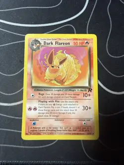 Dark Flareon 35/82 Uncommon Team Rocket Pokemon Unlimited LP - Image 1