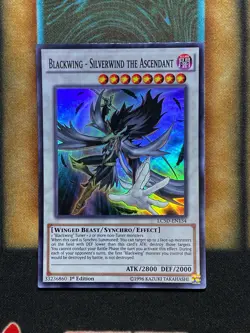 Yugioh Blackwing - Silverwind The Ascendant LC5D-EN134 Super Rare 1st Ed NM - Image 1