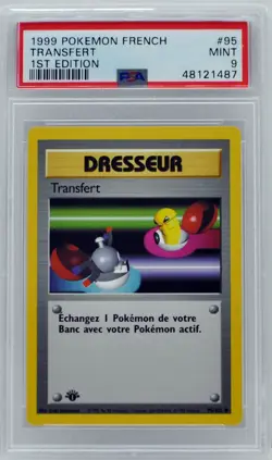 Pokemon 1st Edition Base Set French Switch ( Transfert ) 95/102 PSA 9 MINT - Image 3