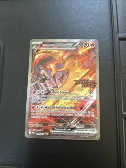 Pokemon TCG: Team Rocket’s Moltres Ex 229/182 SIR Stamped (Destined Rivals) - Image 1