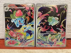 Pokemon Mega Evolutions Bulbasaur 133/132 and Ivysaur 134/132 Set of 2 - Image 1
