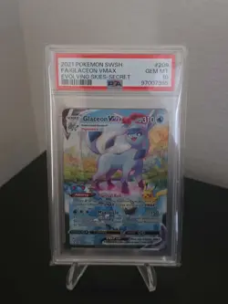 Pokemon 2021 Evolving Skies Glaceon VMAX 209/203 Secret Holo Alt Art PSA 10 - Image 1