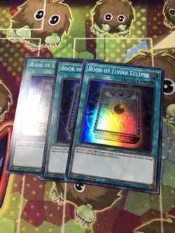 Yugioh! - 3x Book of Lunar Eclipse MP22-EN099 Super Rare 1st Edition Near Mint! - Image 1