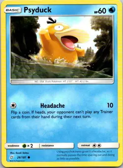 Psyduck 26/181 Team Up Pokemon TCG C NM - Image 1
