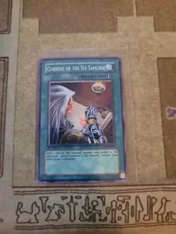 YUGIOH CUNNING OF THE SIX SAMURAI GLAS-EN061 SUPER 1ST ED NM - Image 1