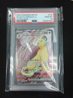 PSA 10 Pokemon TCG Team Rockets Persian EX PSA 10 Destined Rivals Ultra Rare - Image 1