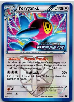 Porygon-Z Team Plasma Prerelease BW84 Holo Black And White Promo Pokemon - Image 1